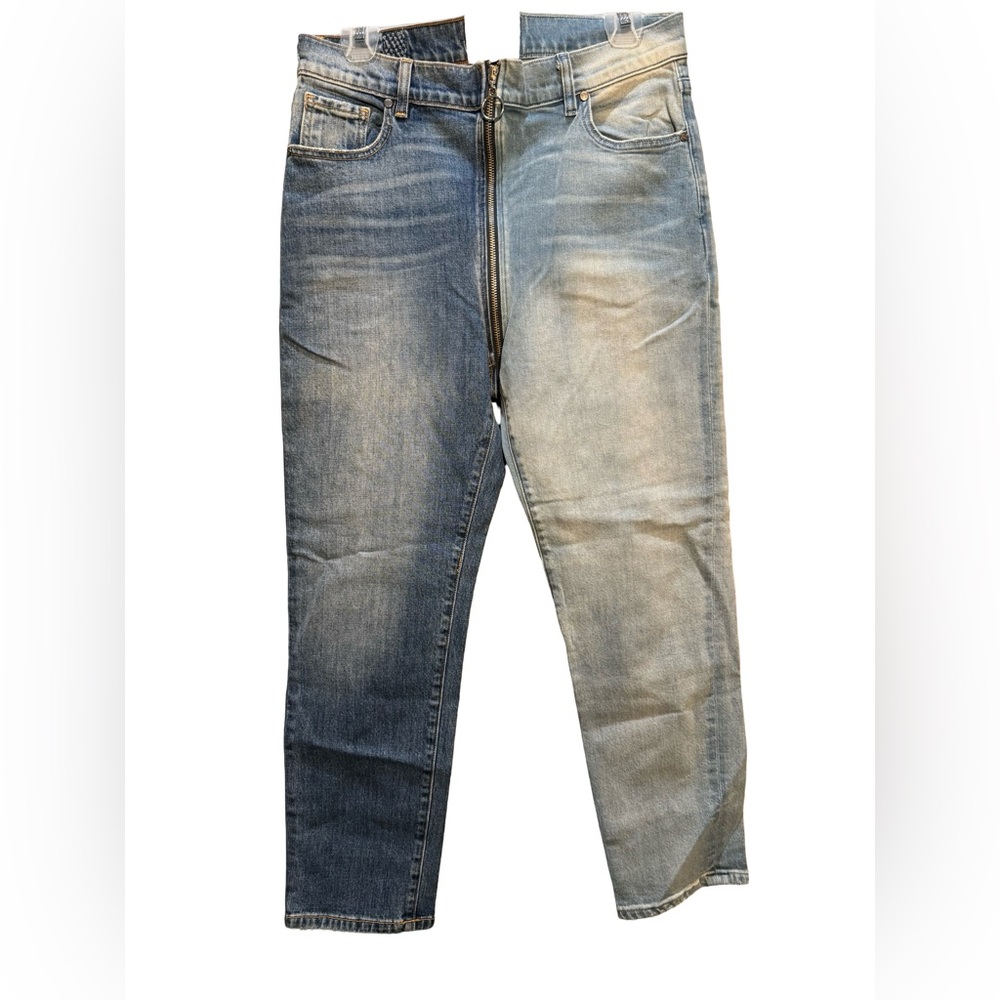 REVICE Half dark/half light ankle jeans